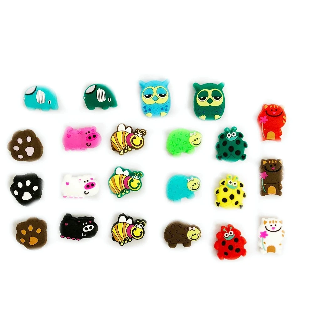 1pcs New Lovely Cartoon Tennis Racket Vibration Dampeners Silicone Anti-vibration Tennis Racquet Shock Absorber