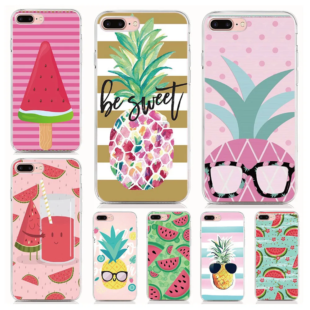 For Elephone P9000 P8000 C1 P9000 Lite S7 S2 M2 R9 Soft Tpu Silicone Case Pineapple Watermelon Cover Coque Shell Phone Cases