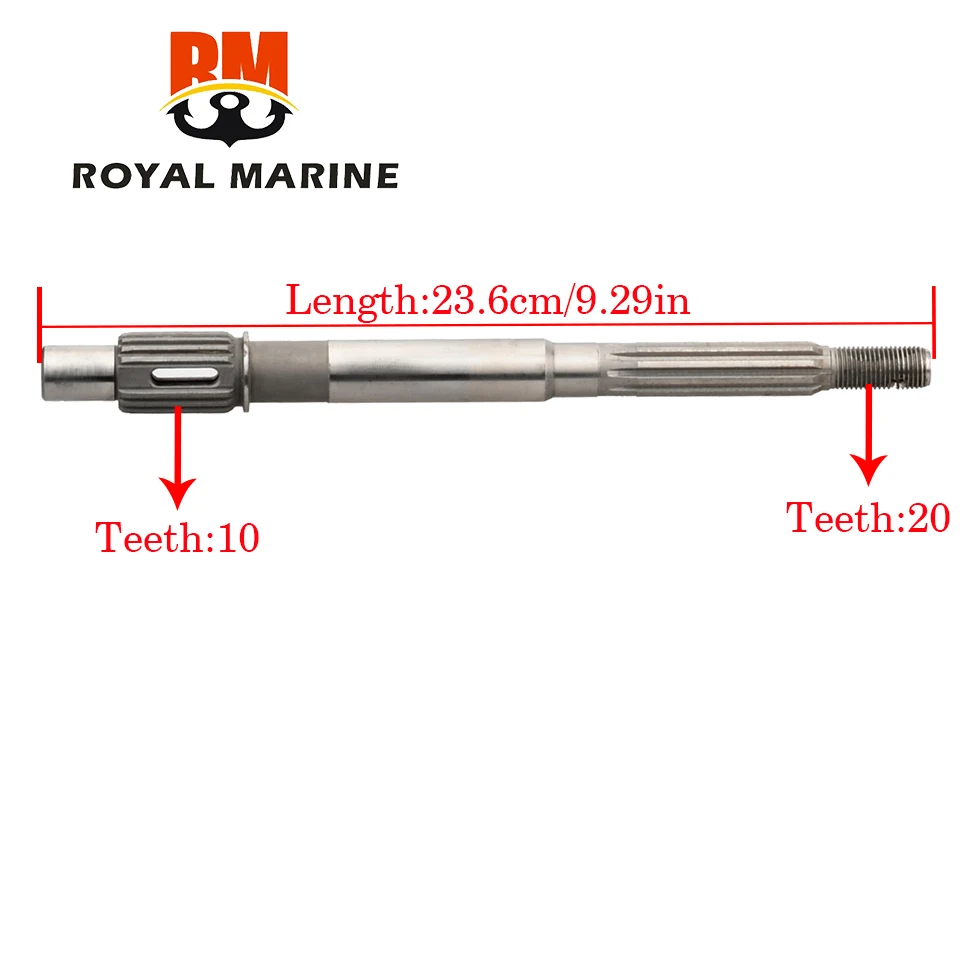 

57610-93901 NEW PROPELLER SHAFT PROP for Suzuki Outboard motor DT9.9 DT15 DF9.9 DF15C outboard engine parts 57610-93901-00