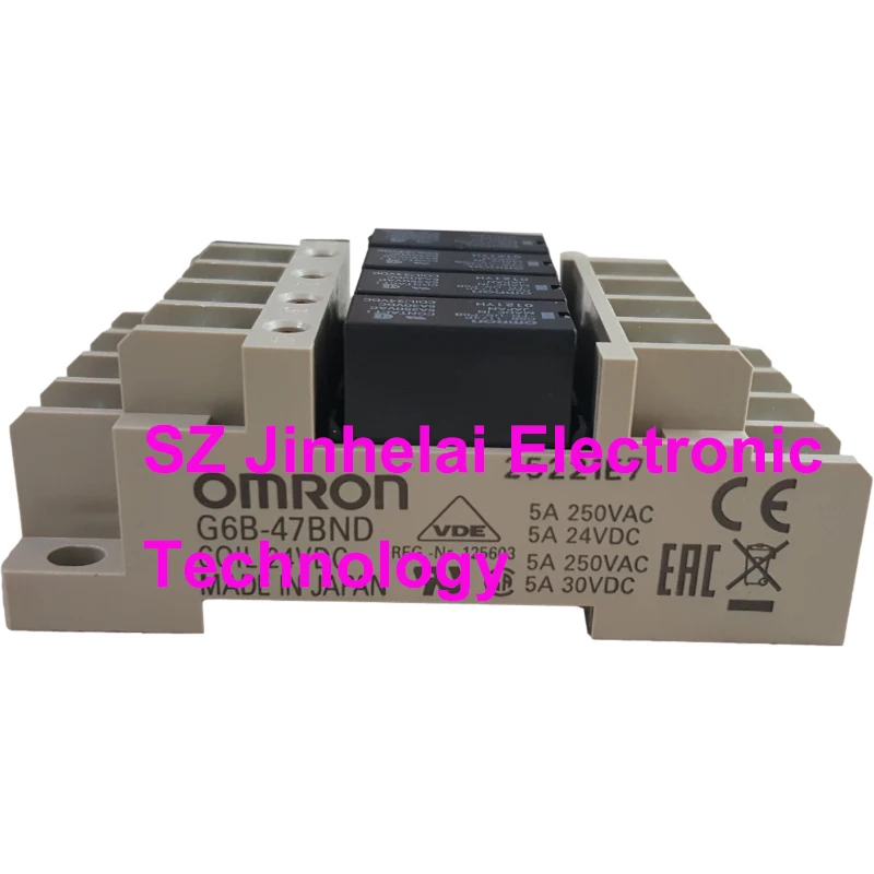 

1pcs New and Original Omron G6B-4BND G6B-47BND G6B-48BND Relay Terminal module 5VDC 24VDC Relay and Base