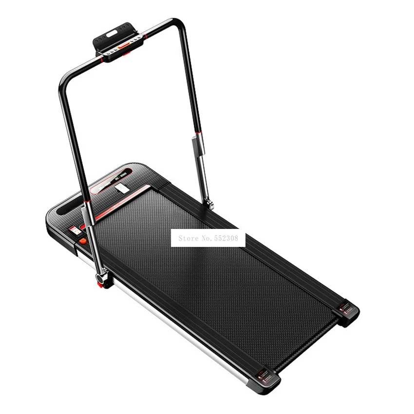 

Household Foldable Treadmill Mute Running Machine Folding Walking Machine With Armrest Indoor Fitness Equipment 450W 180-240V