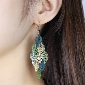 Ethnic Style Small Got Earrings Nine Accessories Leaves Background Jewelry Swing Early Earrings Gift Feminine 8 Main Ethnic Earrings Sales - №6