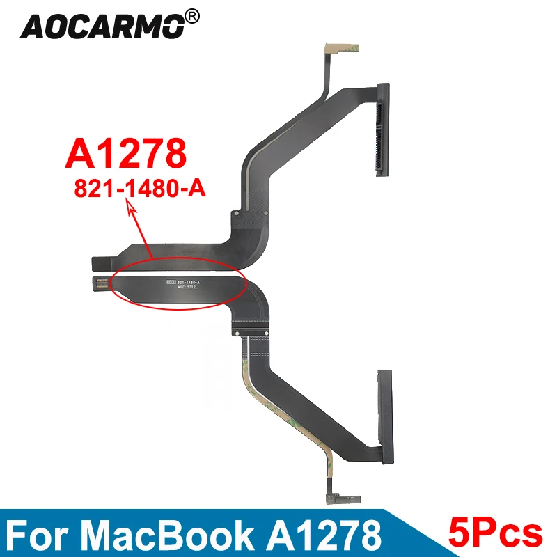 Aocarmo 5Pcs/Lot For Macbook Pro A1278 13.3