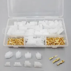40 sets 2.8mm 2/3/4/6 Way/pin Electrical Connector Kits Male Female socket plug for Motorcycle Car lamp connection terminal