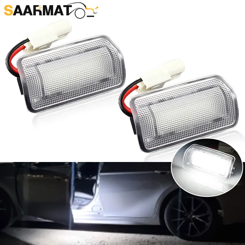 2X Led Door Courtesy Light Bulbs for Toyota Land Cruiser 200 Series 150 Series Prado MK4 J150 for Lexus ES240 IS250 4Runner MK5