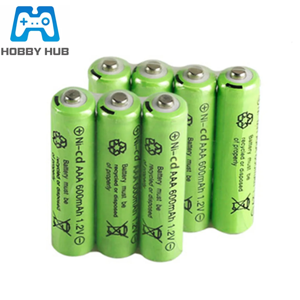 1.2v 600mah NI-CD AAA Battery 600 mAh Rechargeable nicd Battery For Electric Toy remote Control car RC ues