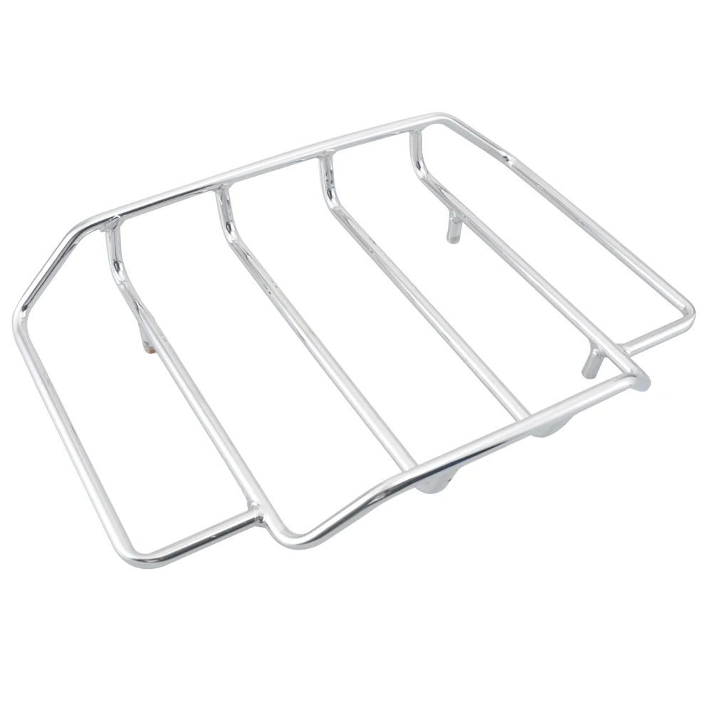 Motorcycle Chrome Tour Pack Luggage Rack For Harley Touring Road King Chopped Razor Pak Carrier Lids 1984-2019
