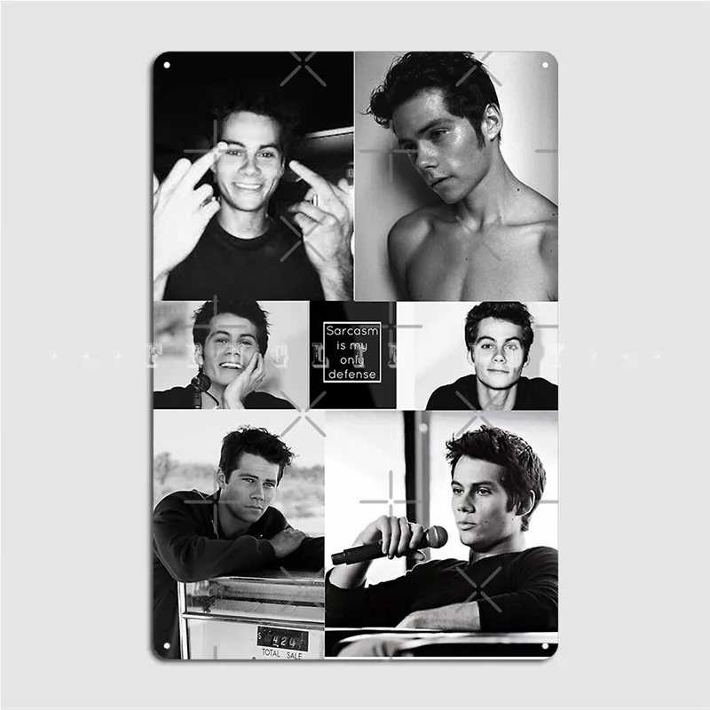 Dylan O'brien Metal Plaque Poster Club Wall Decor Create Wall Tin Sign Poster