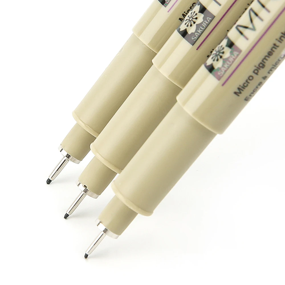 SAKURA – stylo seringue XSDK 0.1mm, 1 pièce, stylo, à base d'eau, étanche, bande dessinée, peint à la main, Art dédié, diverses spécifications