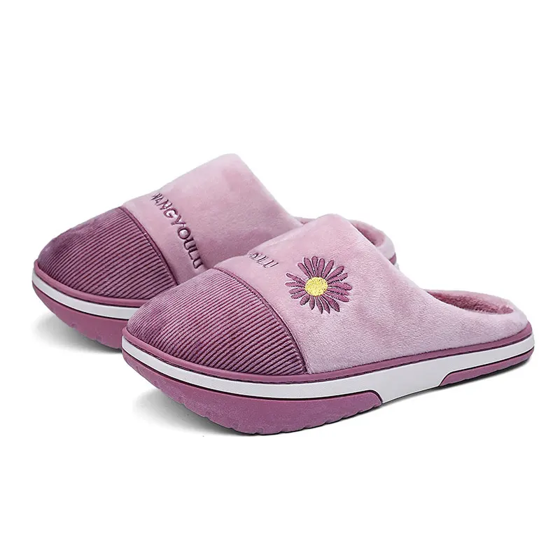 شبشب قطني بكعب سلبي للنساء والرجال فوق الأرض