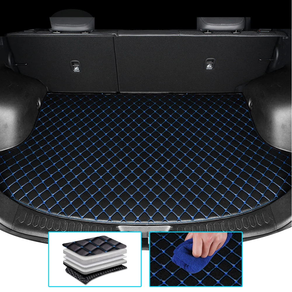 Car Trunk Mats For Hyundai  Santa Fe  2019 5seat/7seat Car Accessories Custom Cargo Liners