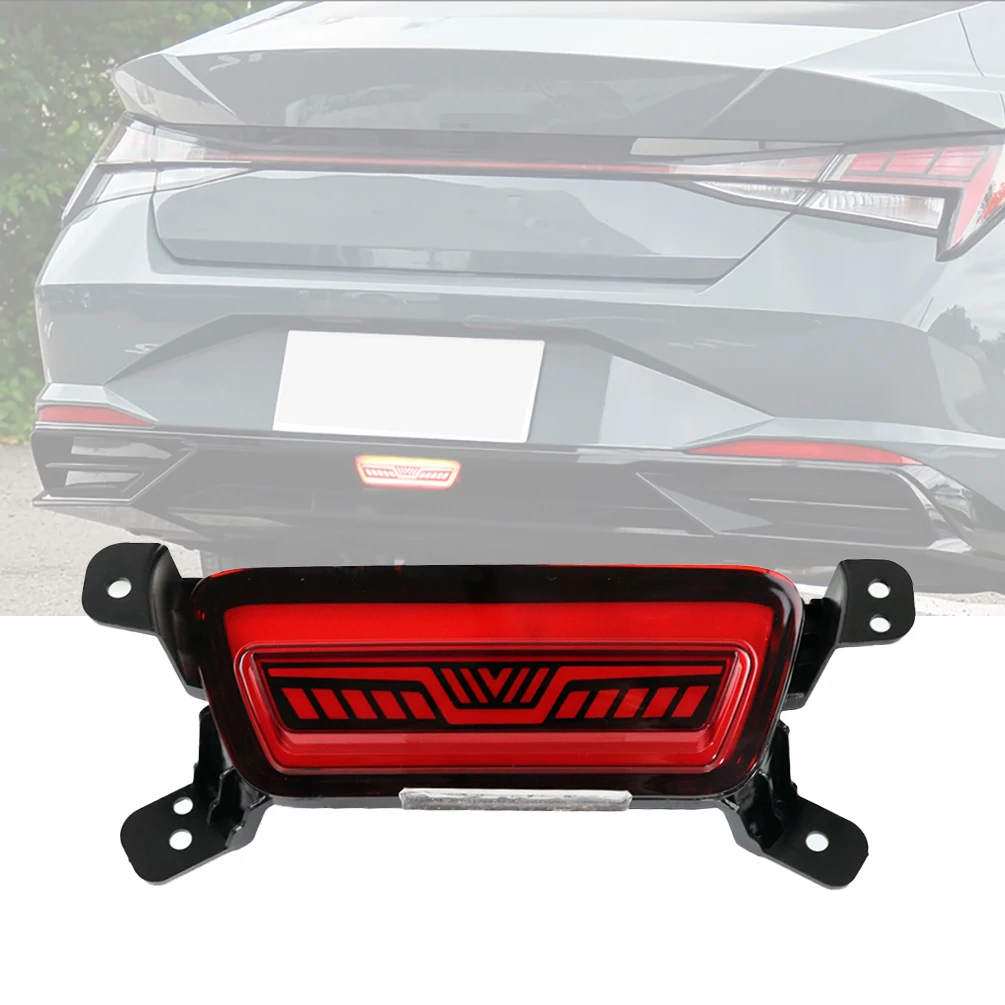 

Rear Bumper Lights Assembly LED Tail Light Brake Lamp Driving Fog Lamp Light Car Accessories For Hyunday Elantra 2021