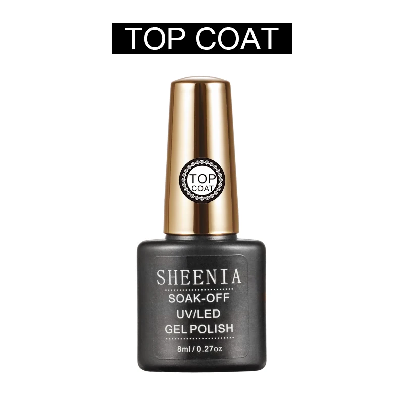 Sheenia 16Ml Rubber Top Coat En Base Coat Uv Led Base Top Gel Losweken Langdurige Gel Lak