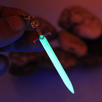 New Sword Luminous Necklace Pendant GLOW In The DARK Pendant Necklace Gifts for Men Fashion Jewelry