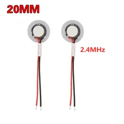 2 PCS 20 millimetri 2.4Mhz Ad Ultrasuoni Mist Fogger del Creatore Della Foschia di Atomizzazione Trasduttore Oscillante Lama di Ceramica Piezoelettrica Umidificatore Acces