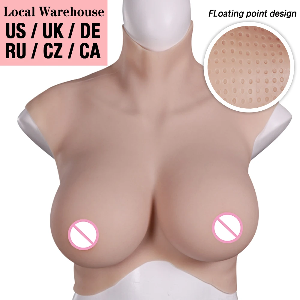 

U-Charmmore 7th Oversize C-H Cup Oil Free Silicone Breast Forms Crossdresser Realistic Fake Boobs Men's Boys Cosplay Shemale