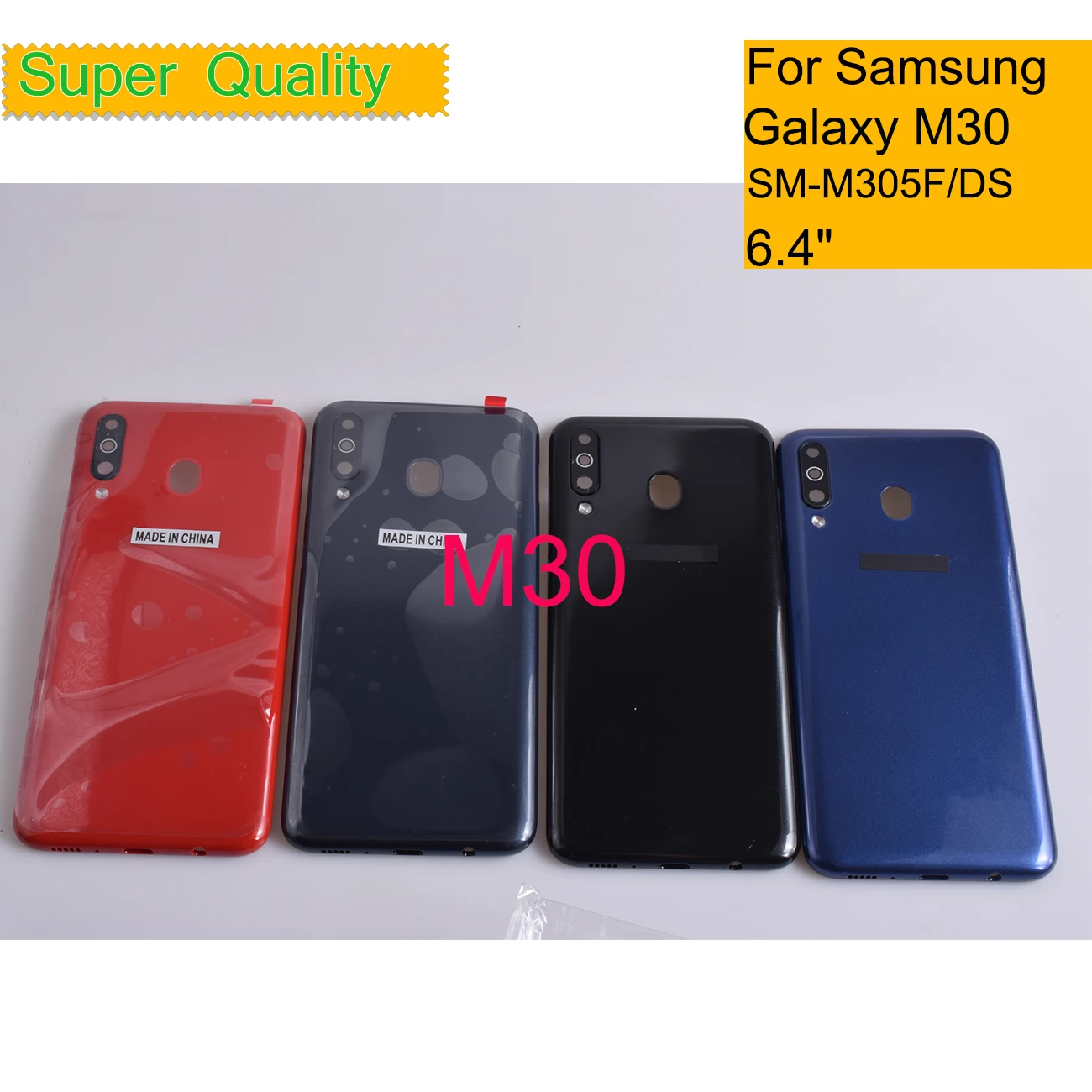 

10Pcs/Lot For Samsung Galaxy M30 M305 Housing Back Cover Case Rear Battery Door Chassis Shell Replacement