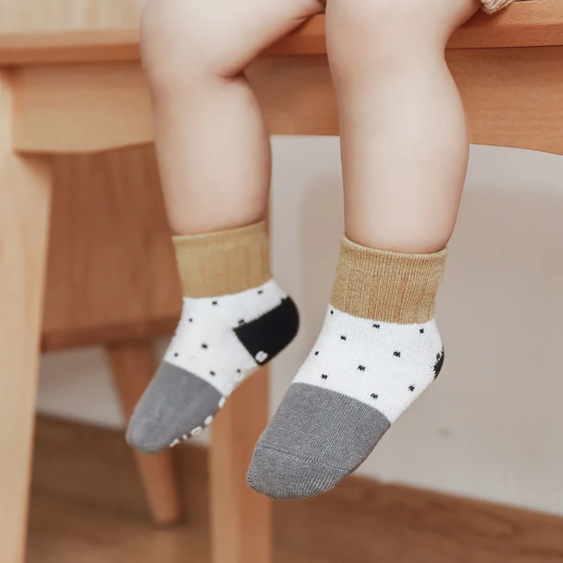 Lawadka 3Pairs/lot Cotton Newborn Baby Boy Girls Socks New Spring Autumn Casual Infant Toddler Floor Soft Socks for Boy Girl