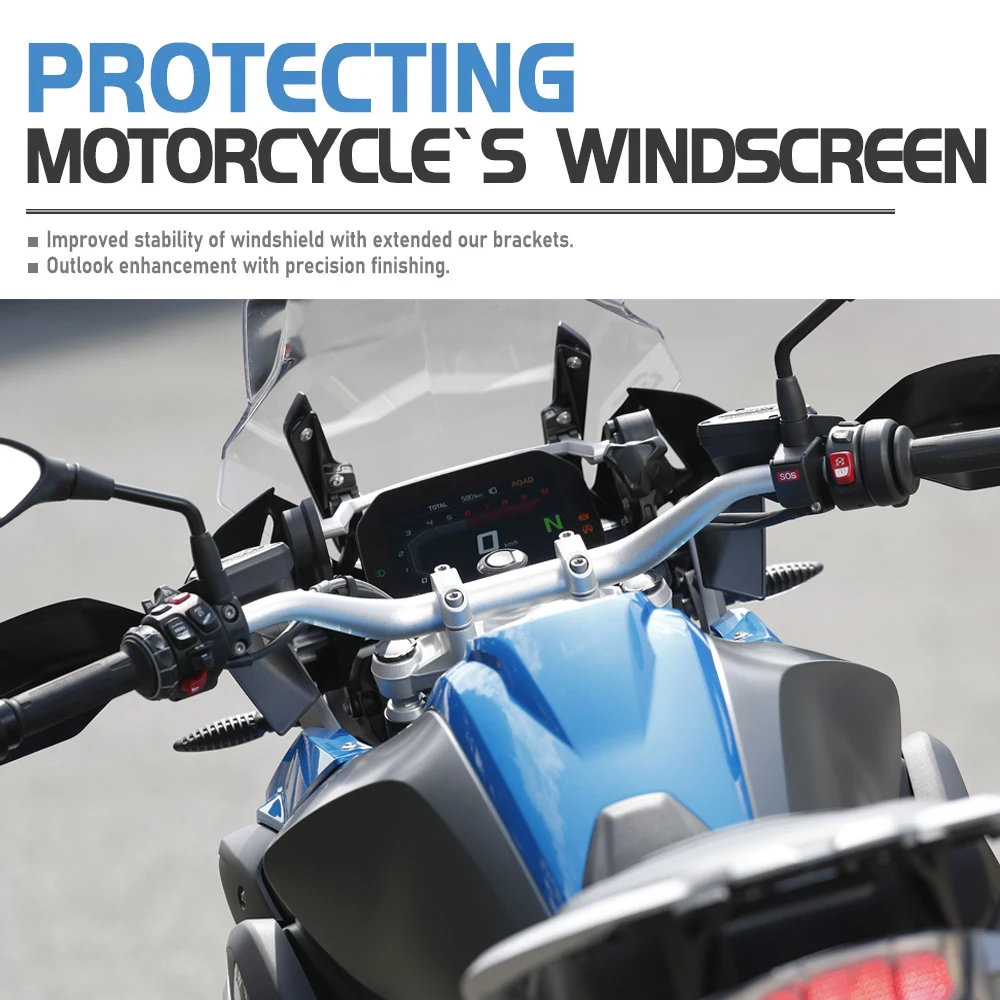 Motorcycle Windshield Trim Strip Bracket Kit WindScreen For BMW R1200GS R1250GS ADV Adventure GS1200 R 1200 1250 GS 2013-2025