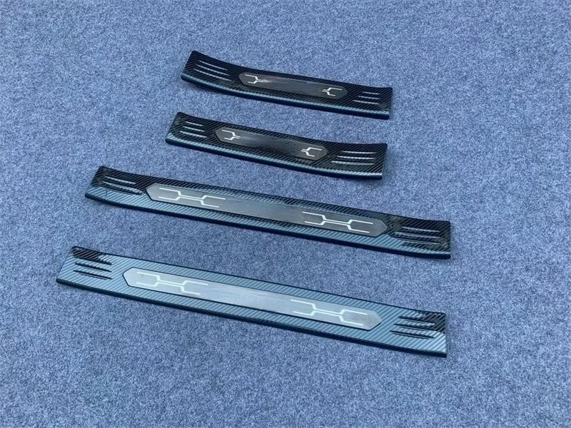 For Toyota RAV4 XA50 2019 2020 2021 2022 Auto Scuff Plate Door Sill Protector Trim Kick Guard Pedal Cover Car Styling Accessorie