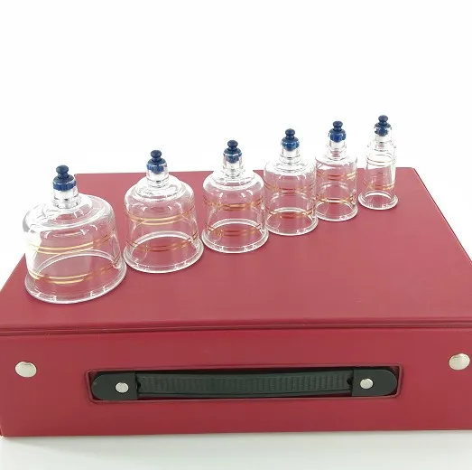 12pcs Dingyao PC Cupping Therapy Set/ Plastic Vacuum Cupping Hijama Cupping Cup