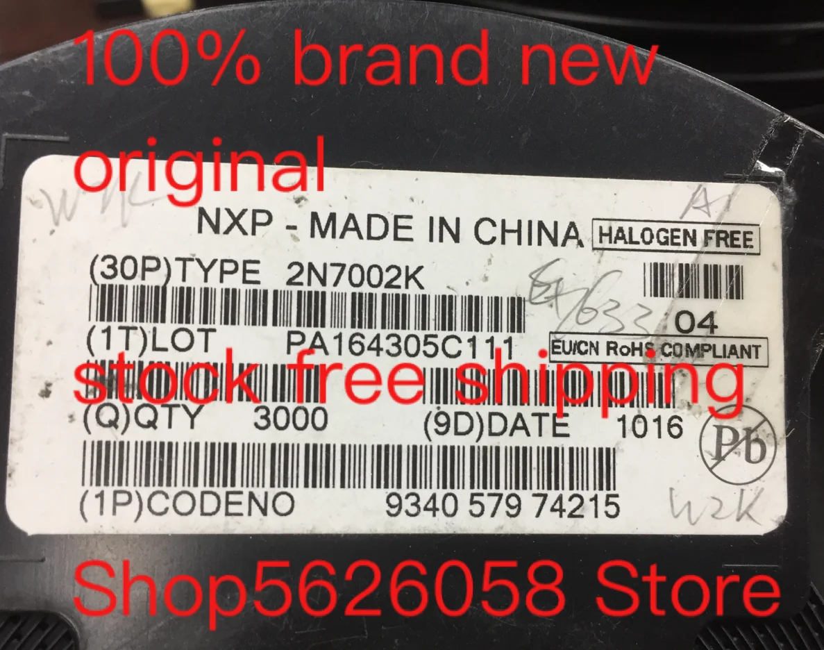 2N7002K 2N7002 SOT23 100% new original freeshipping 50PCS/LOT STOCK