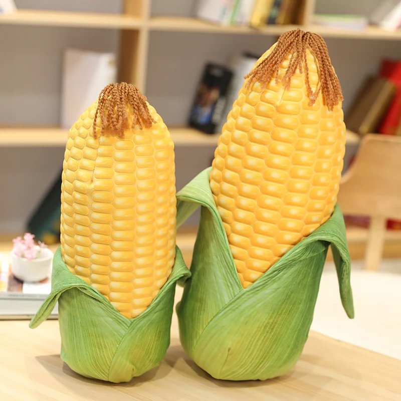 1pc 45/55cm Simulation 3D Corn Plush Toys Creative Lifelike Corn Plants Stuffed Pillow Kids Doll Birthday Gift For Girls