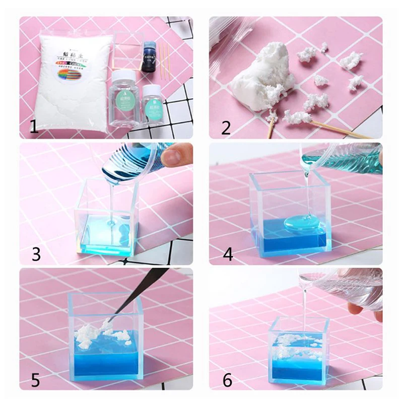 80g Per Bag DIY Handmade White Cloud Filler Crystal Epoxy Jewelry Accessories Imitation Cloud Making Mud Hot