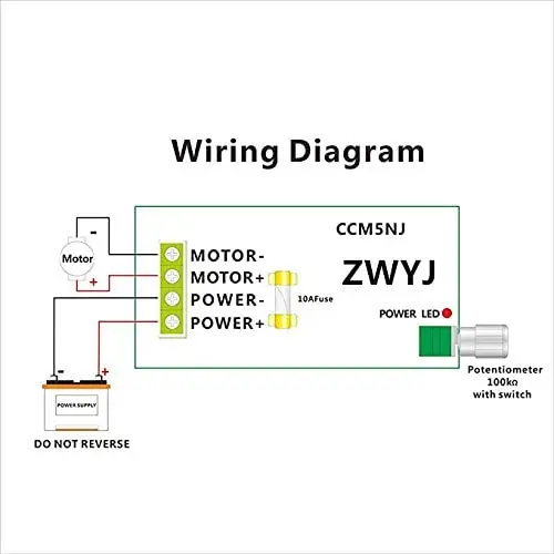 PWM Motor Speed Controller 6V 9V 12V 24V 30V DC 6V - 30V Pulse Width Modulation Regulator 8A 180W Stepless Variable Speed/Forwar