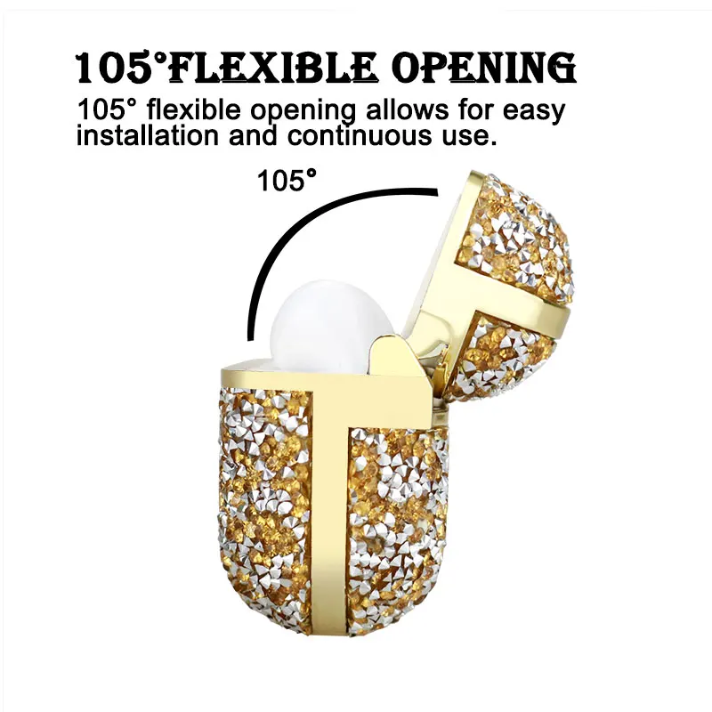 Para airpods pro 2 1 capa bonito bling diamante airpods2 acessórios do fone de ouvido air pods protetor com chaveiro para casos airpodspro