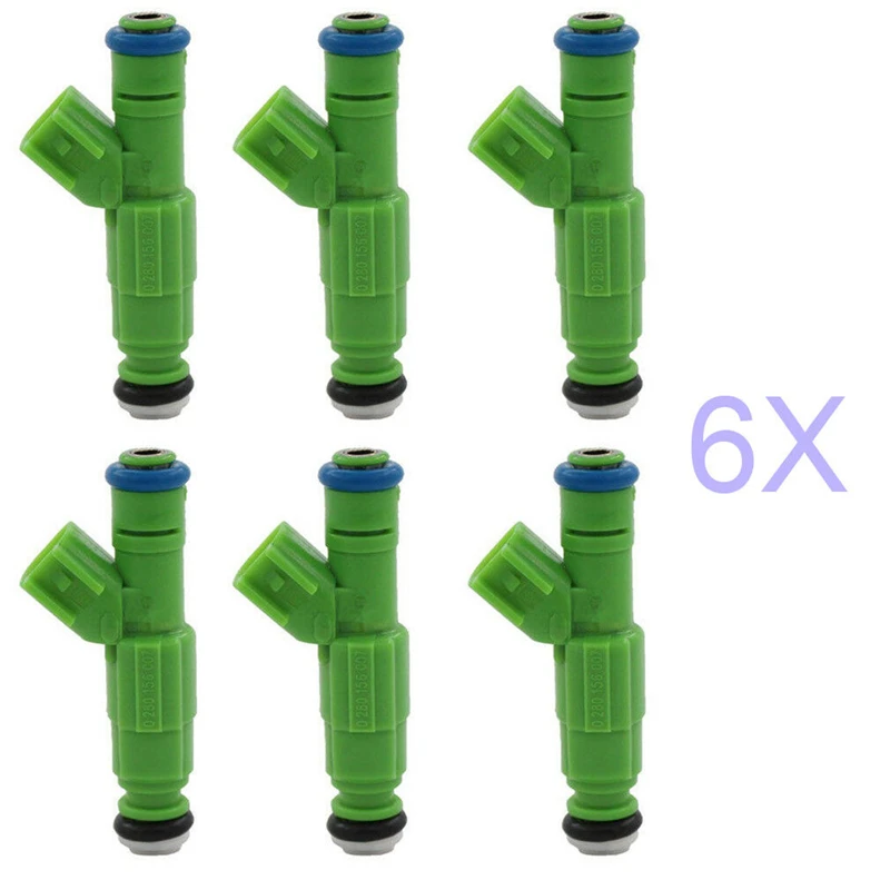 

6PCS 0280156007 04861454AA Fuel Injectors For Chrysler Town & Country 2001-2007 Voyager 2001-2003 3.3L V6 Car Part