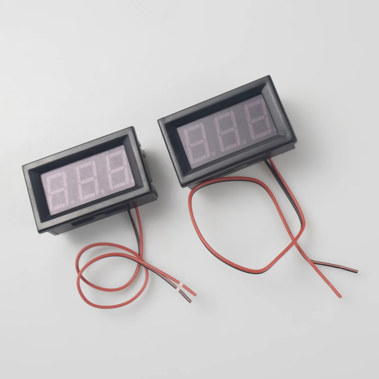 0.56 "Đèn LED Hiển Thị Kỹ Thuật Số 3 Chữ Số DC 4.5V-30V Vôn Kế Bút Thử 3 Dây Có Vỏ Điện Áp bề Mặt Đĩa Bút Thử Điện Áp