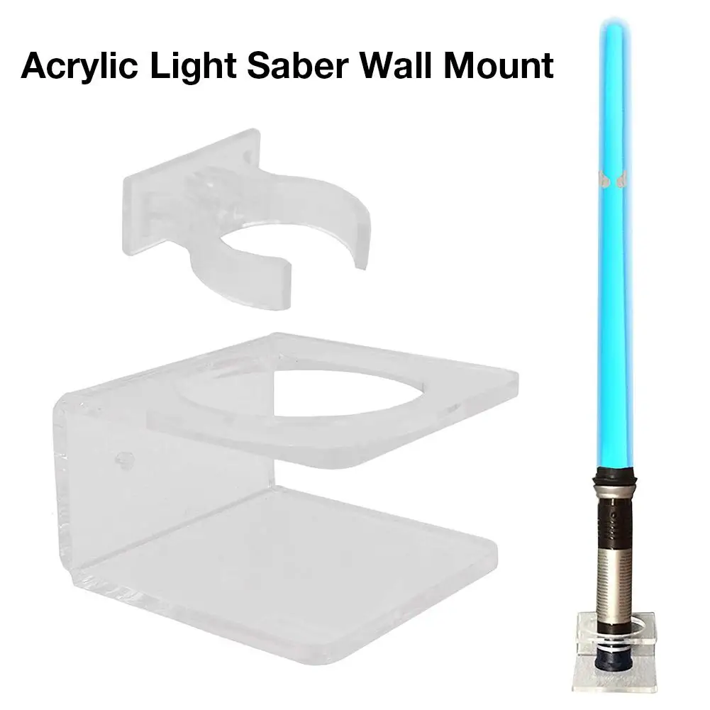 Acrylic Clear Light Saber Stand Wall Mount Storage Rack With Screws For Star Planet Lightsaber Display Stand