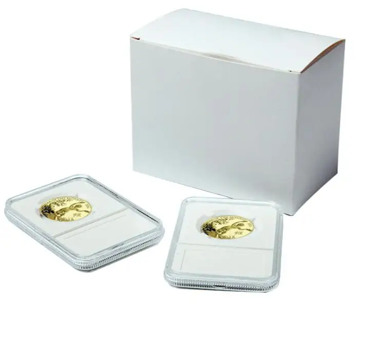 

400pcs Professional Coin Display Slab Coin Holder Collecting Storage Box 40mm Coin Capsules Collection Box#39104 .