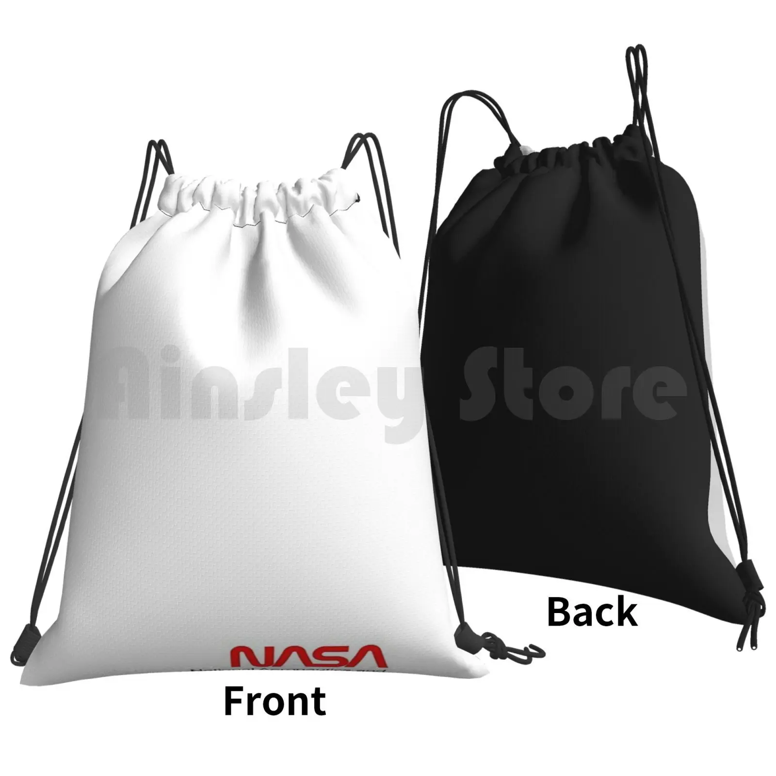 X ( Space White ) Backpack Drawstring Bag Riding Climbing Gym Bag X Space White Fashion New York Pattern London Paris France