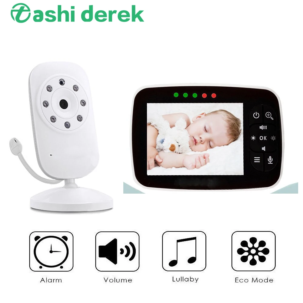 

3.2 Inch Wireless Video Color Baby Monitor 2 Way Audio Talk Temperature Monitoring Night Vision Surveillance Nanny Camera