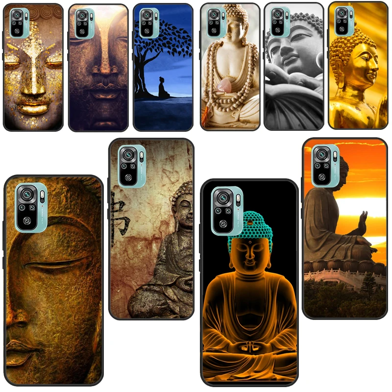 Buddha Statue For Xiaomi Redmi Note 9 Pro Note8 8T 9S Note 10 Pro Case For Redmi 9T K40 9 9A 9C Cover