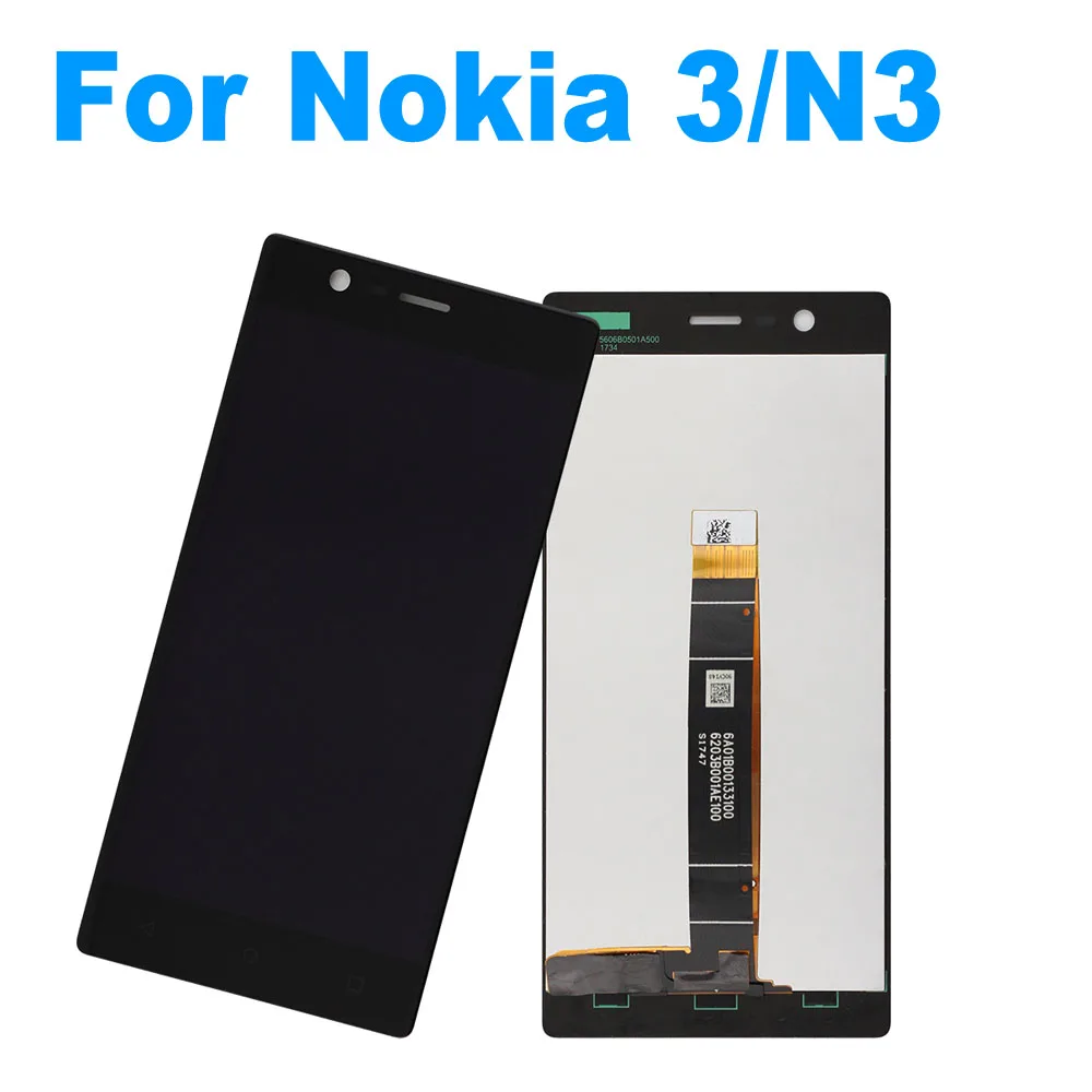 Layar sentuh tampilan LCD Nokia 3 N3 TA-1020 TA-1028 TA-1032 5.0 inci, LCD untuk Nokia 3.1 TA-1117 TA-1113 3.1 Plus TA-1118 TA-1104