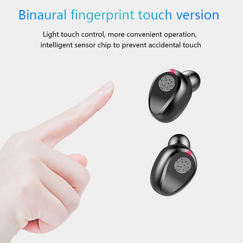 سماعة لاسلكية تعمل بالبلوتوث 5.0 TWS سماعة مع شاشة عرض الطاقة Led الرقمية Mpow في الأذن سماعات أذن استريو مع CVC8.0 و 2000mAh باور بانك