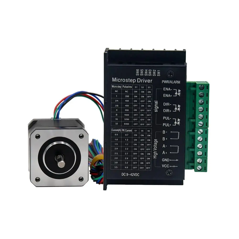 

Nema 17 Stepper Motor 3D Printer 4-lead 42 Motor 1.5A With TB6600 Stepper Motor Driver