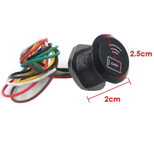 Wiegand 26/34 IP68 impermeable Mini 125Khz/13,56 Mhz lector Rfid 9-15V lector de proximidad RFID para sistema de Control de acceso