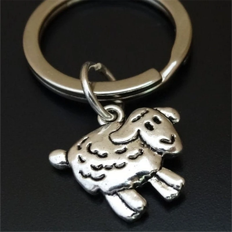 

Sheep Keychain Sheep Pendant Sheep Charm Sheep Key Chain Farm Animal Keychain Farmer Keychain Sheep Lover Gift Sheep Gifts