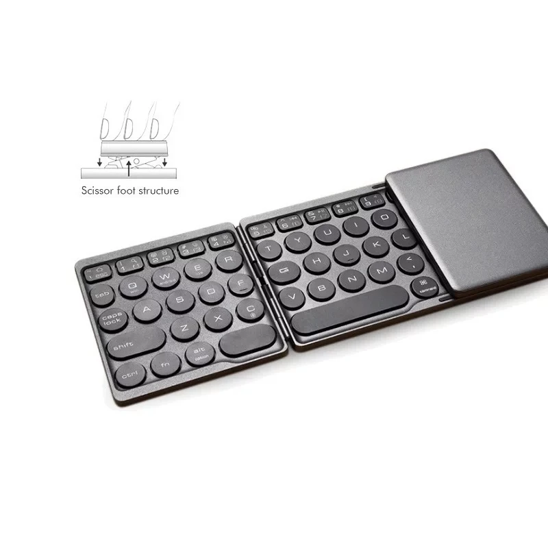 بلوتوث اللاسلكية كونيتيو لوحة المفاتيح ثلاثة للطي لوحة مفاتيح الكمبيوتر اللاسلكية الهاتف المحمول اللوحي لوحة مفاتيح صغيرة مع لوحة اللمس
