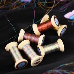 Dazzle colour series of Gold Line/French embroidery  thread/embroidery spool/colorful gold embroidery thread/ 50 meters/piece