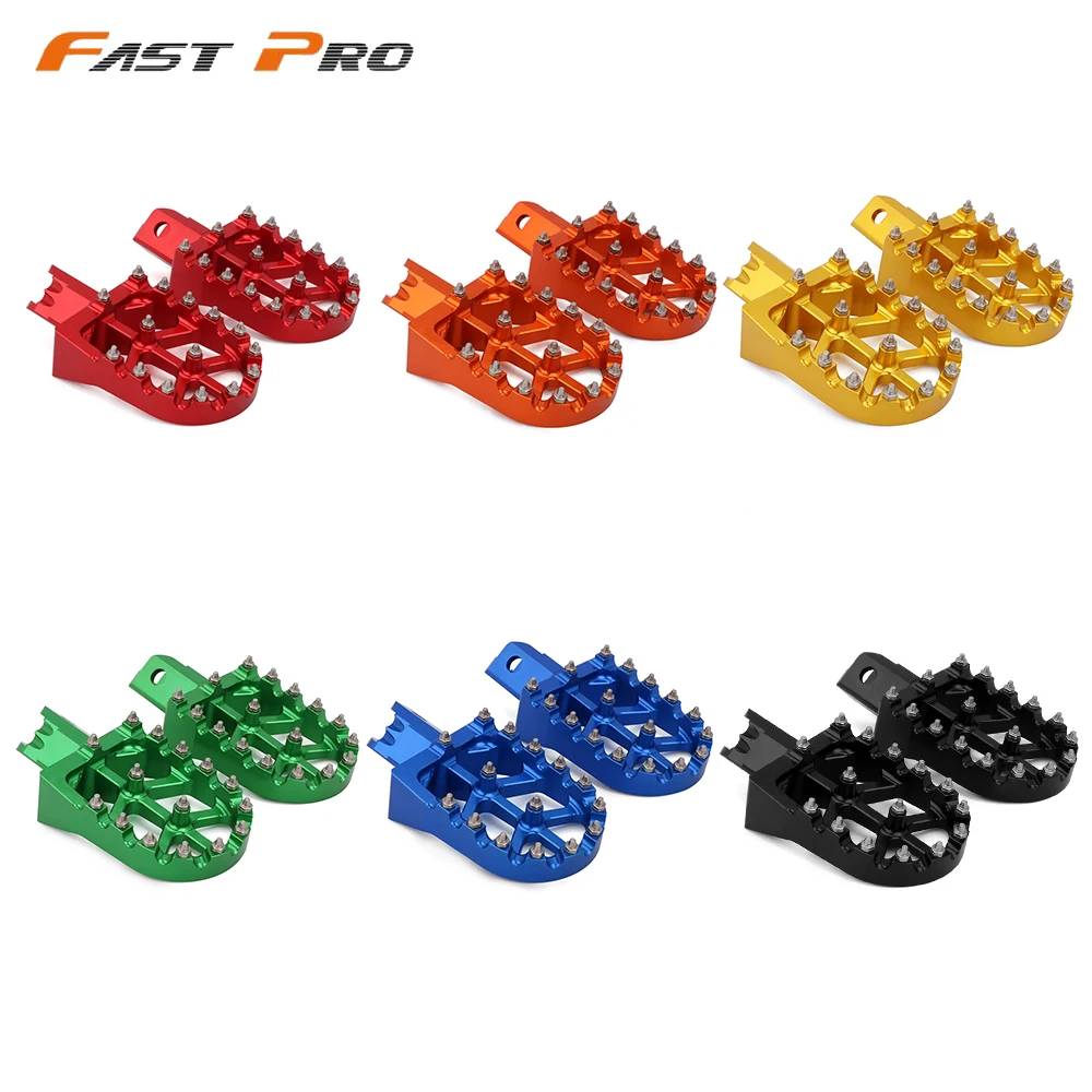 

Motorcycle CNC Foot Pegs Pedals Rests Footpegs For HONDA CRF XR 50 70 110 MX Thumpstar Explorer Braaap Atomic Pitpro Pitster