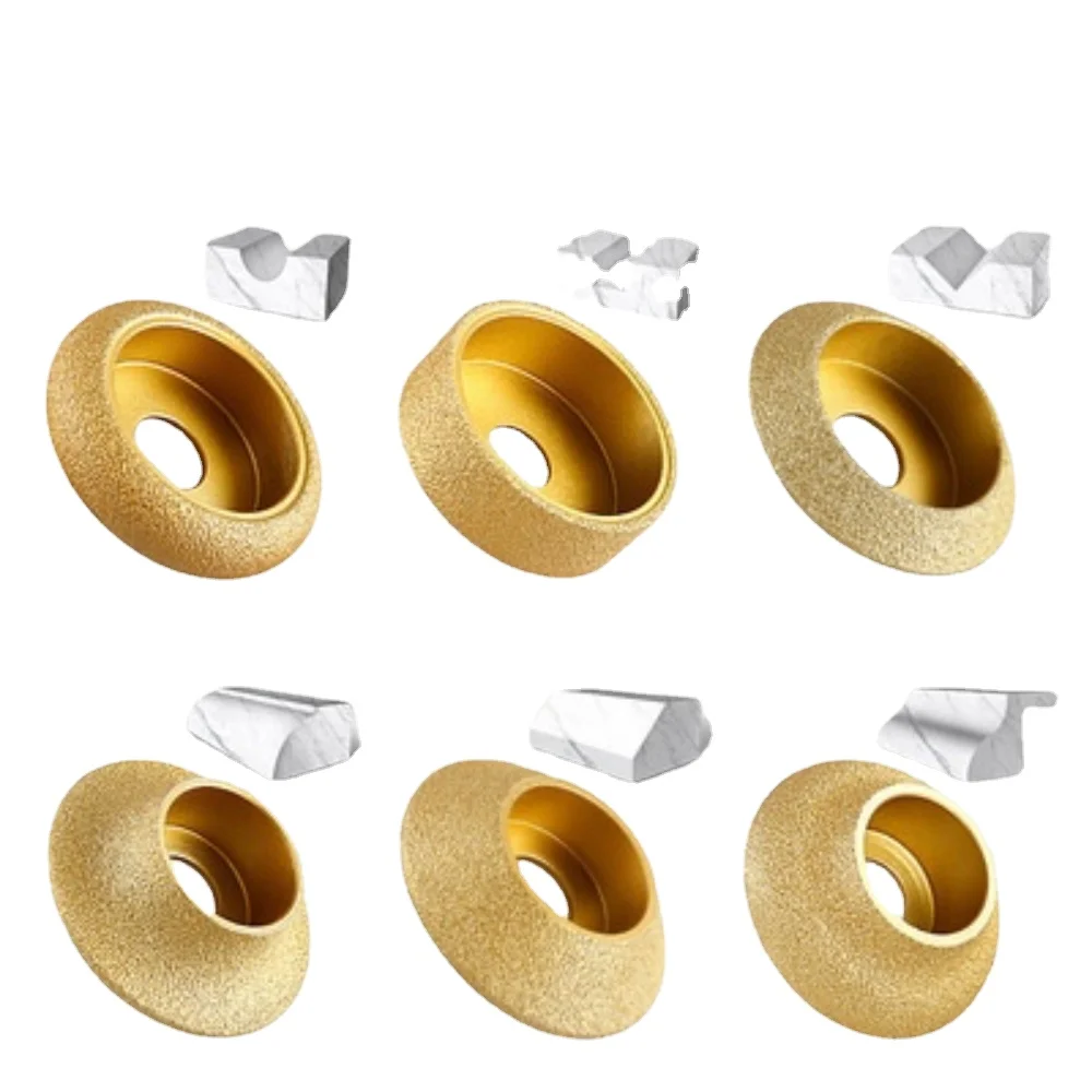 Stone Grinding Wheel for Brazed Diamond Angle Grinder / Rounded Stone Edging Wheel / Manual Edging Wheel