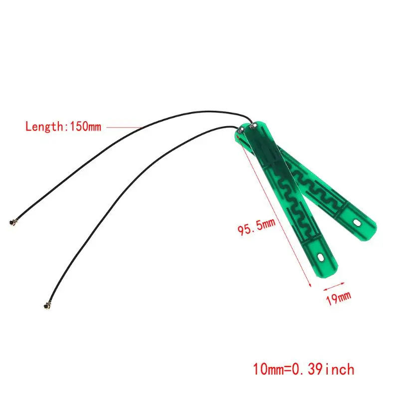 2PCS Internal Antenna WIFI PCB 2.4G 5G Dual Band Aerial Singal Booster 5dbi for IPEX 1st Generation Whosale&Dropship