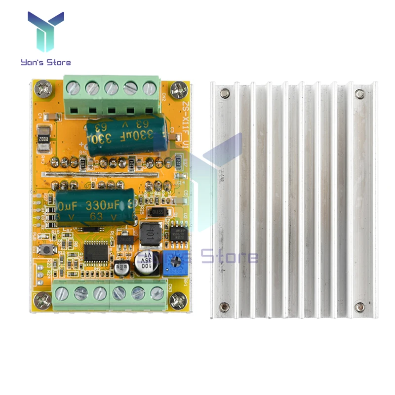 380W BLDC Three Phase DC High Speed Brushless Motor Controller PWM Without hall Sensor Hall Motor PLC Analog Control Drive Board