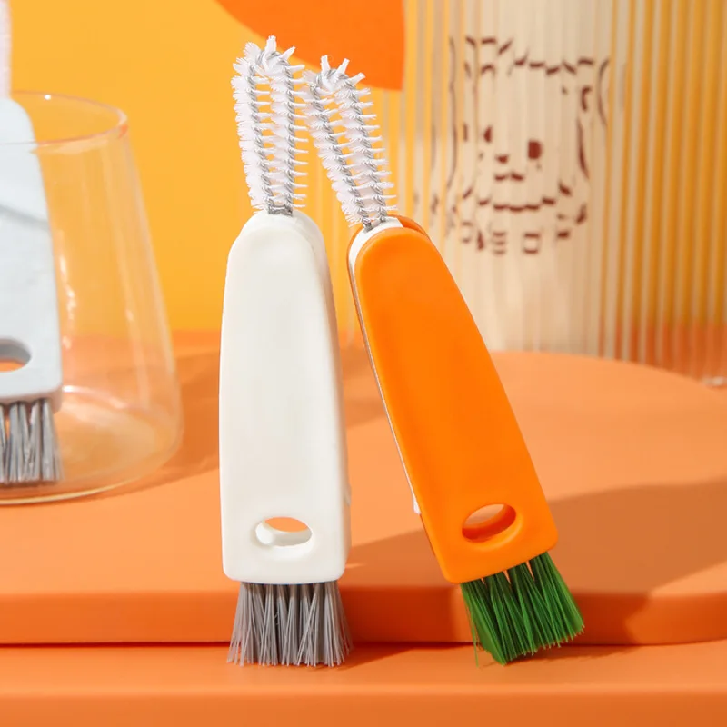 Cleaning Brush Cup Lid Gap Brush Household Kitchen Multifunctional Folding Mini All-round No Dead Corner Creative Cleaning Brush
