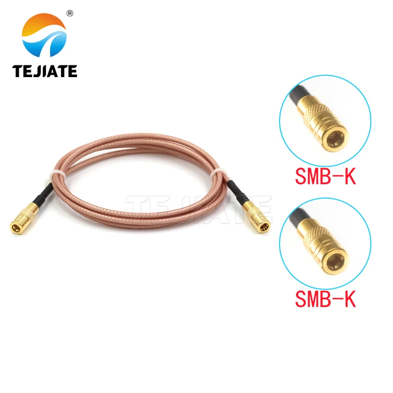 1PCS TEJIATEอะแดปเตอร์SMB SMBประเภทSMBKแปลงSMBK 8-90ซม.1M 1.5M 2MความยาวConnector RG316ลวด